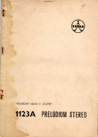 Tesla 1123a - Navod k udrzbe 